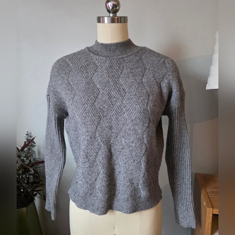 Raya Cropped Sweater Gray XS
